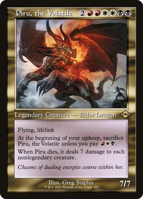 Piru, the Volatile (Retro Frame) card from Modern Horizons 2