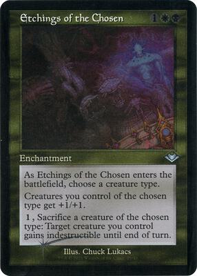 Etchings of the Chosen (Retro Frame) (Foil Etched) card from Modern Horizons