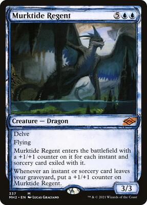 Murktide Regent (Showcase) card from Modern Horizons 2