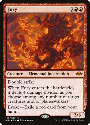 Fury card from Modern Horizons 2
