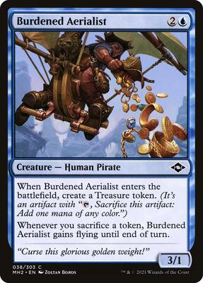 Burdened Aerialist card from Modern Horizons 2