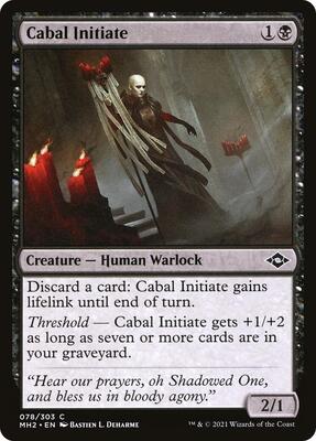 Cabal Initiate card from Modern Horizons 2