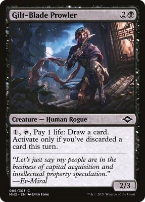Gilt-Blade Prowler card from Modern Horizons 2