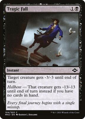 Tragic Fall card from Modern Horizons 2