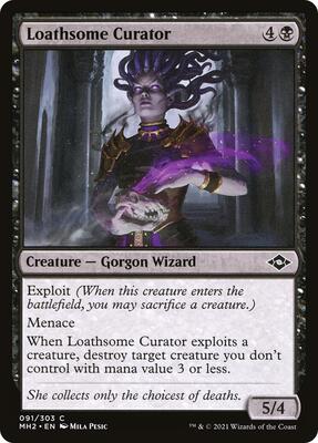 Loathsome Curator card from Modern Horizons 2