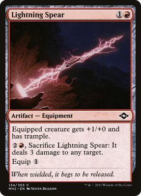 Lightning Spear card from Modern Horizons 2
