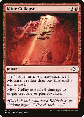 Mine Collapse card from Modern Horizons 2
