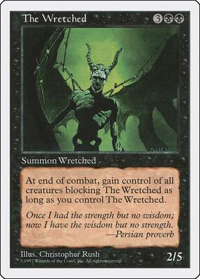 The Wretched card from Fifth Edition