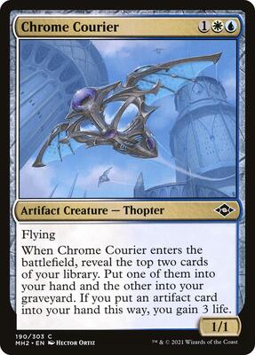 Chrome Courier card from Modern Horizons 2