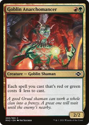 Goblin Anarchomancer card from Modern Horizons 2