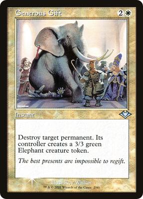Generous Gift (Retro Frame) card from Modern Horizons