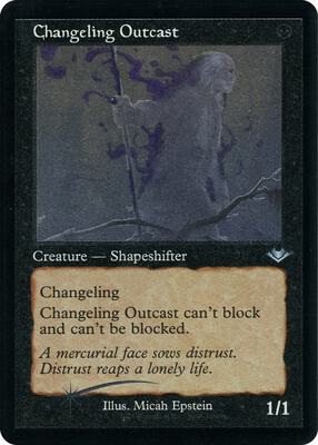 Changeling Outcast (Retro Frame) (Foil Etched) card from Modern Horizons