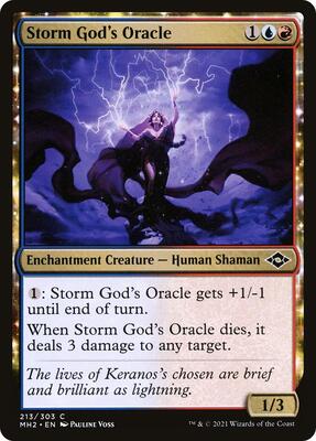 Storm God's Oracle card from Modern Horizons 2