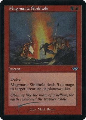 Magmatic Sinkhole (Retro Frame) (Foil Etched) card from Modern Horizons