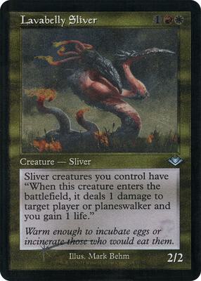 Lavabelly Sliver (Retro Frame) (Foil Etched) card from Modern Horizons