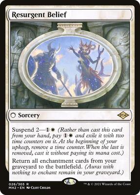 Resurgent Belief card from Modern Horizons 2