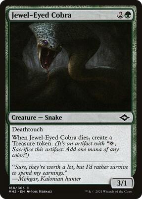 Jewel-Eyed Cobra card from Modern Horizons 2