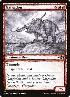 Gargadon (Showcase) card from Modern Horizons 2