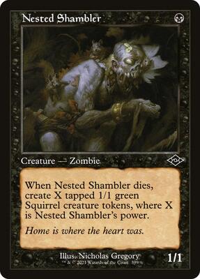 Nested Shambler (Retro Frame) card from Modern Horizons 2