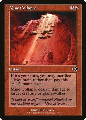 Mine Collapse (Retro Frame) card from Modern Horizons 2