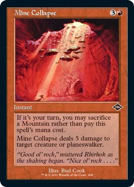 Mine Collapse (Retro Frame) (Foil Etched) card from Modern Horizons 2