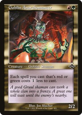 Goblin Anarchomancer (Retro Frame) card from Modern Horizons 2