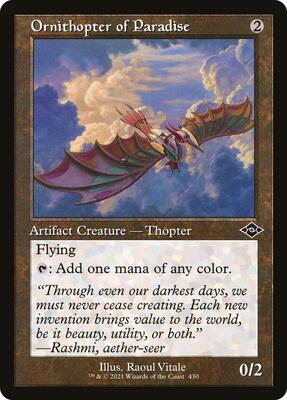 Ornithopter of Paradise (Retro Frame) card from Modern Horizons 2