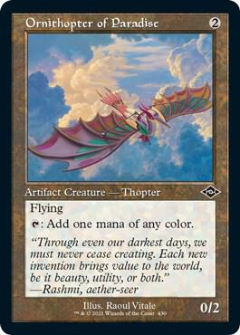 Ornithopter of Paradise (Retro Frame) (Foil Etched) card from Modern Horizons 2