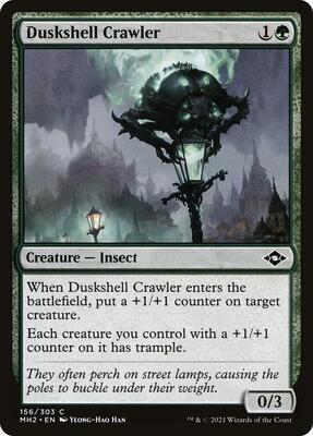 Duskshell Crawler card from Modern Horizons 2