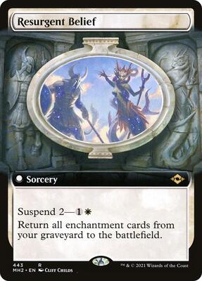 Resurgent Belief (Extended Art) card from Modern Horizons 2