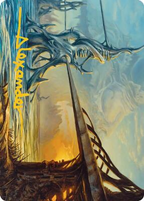 Razortide Bridge Art Card (Gold-Stamped Signature) card from Art Series: Modern Horizons 2