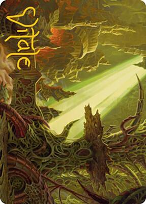 Darkmoss Bridge Art Card (Gold-Stamped Signature) card from Art Series: Modern Horizons 2