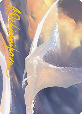 Timeless Dragon Art Card (Gold-Stamped Signature) card from Art Series: Modern Horizons 2