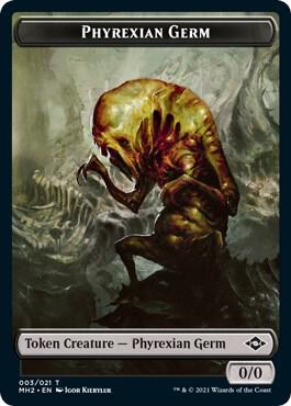 Phyrexian Germ Token card from Modern Horizons 2