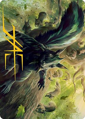 Chatterfang, Squirrel General Art Card (68/81) (Gold-Stamped Signature) card from Art Series: Modern Horizons 2