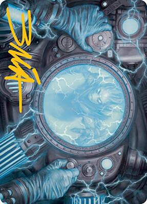 Recalibrate Art Card (Gold-Stamped Signature) card from Art Series: Modern Horizons 2