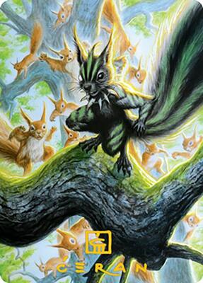 Chatterfang, Squirrel General Art Card (67/81) (Gold-Stamped Signature) card from Art Series: Modern Horizons 2
