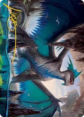 Murktide Regent Art Card (Gold-Stamped Signature) card from Art Series: Modern Horizons 2