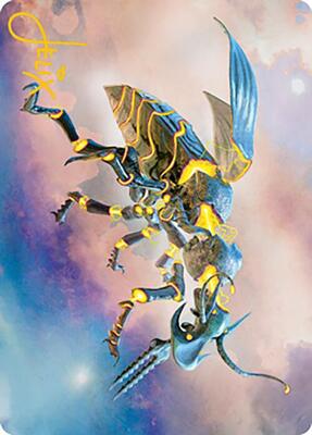 Zabaz, the Glimmerwasp Art Card (Gold-Stamped Signature) card from Art Series: Modern Horizons 2