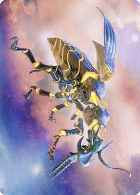 Zabaz, the Glimmerwasp Art Card card from Art Series: Modern Horizons 2