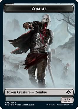 Zombie Token card from Modern Horizons 2