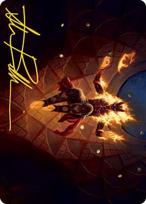 Yusri, Fortune's Flame Art Card (Gold-Stamped Signature) card from Art Series: Modern Horizons 2