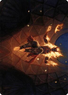Yusri, Fortune's Flame Art Card card from Art Series: Modern Horizons 2