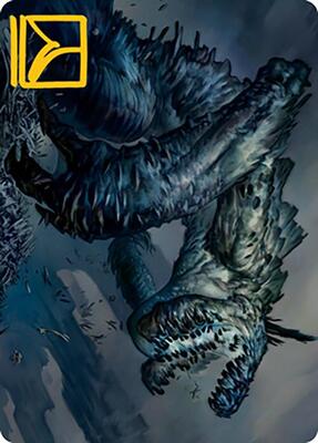 Necrogoyf Art Card (Gold-Stamped Signature) card from Art Series: Modern Horizons 2