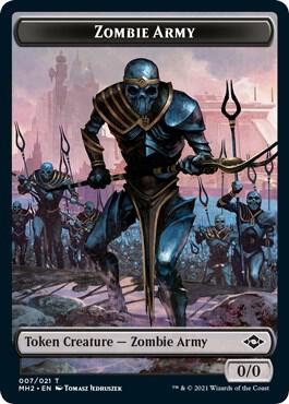 Zombie Army Token card from Modern Horizons 2