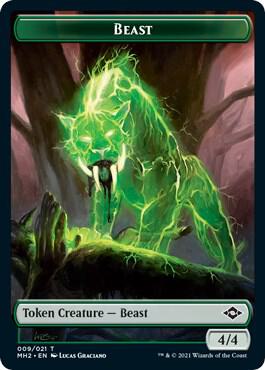 Beast Token card from Modern Horizons 2