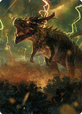 Thrasta, Tempest's Roar Art Card (42/81) card from Art Series: Modern Horizons 2
