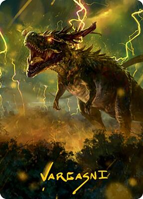 Thrasta, Tempest's Roar Art Card (42/81) (Gold-Stamped Signature) card from Art Series: Modern Horizons 2