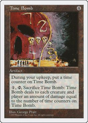 Time Bomb card from Fifth Edition