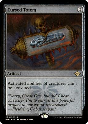 Cursed Totem (Foil Etched) card from Modern Horizons 2
